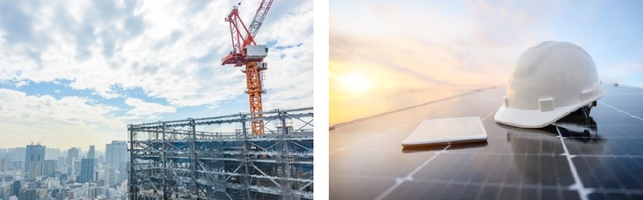 内装工事の施工中画像